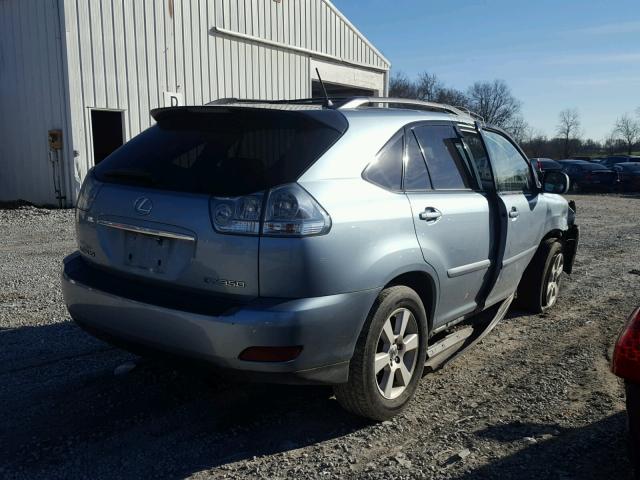 2T2HK31U17C034430 - 2007 LEXUS RX 350 BLUE photo 4