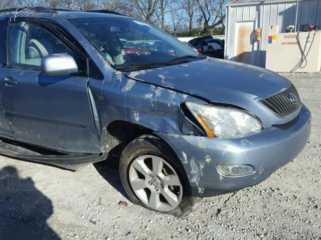 2T2HK31U17C034430 - 2007 LEXUS RX 350 BLUE photo 9