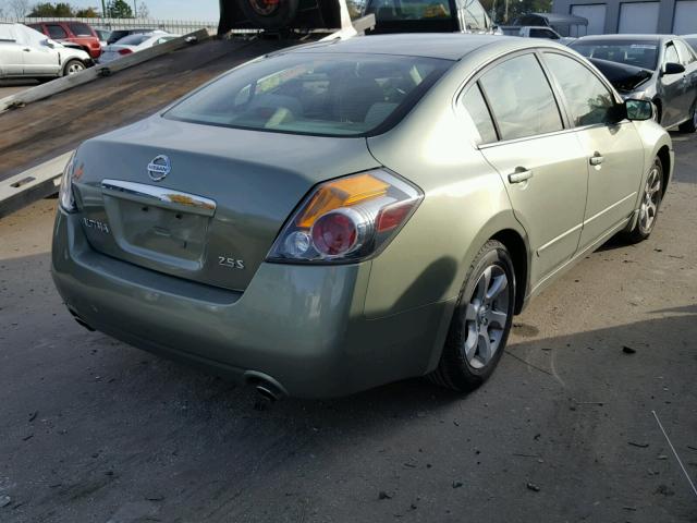 1N4AL21E18N501372 - 2008 NISSAN ALTIMA 2.5 GREEN photo 4