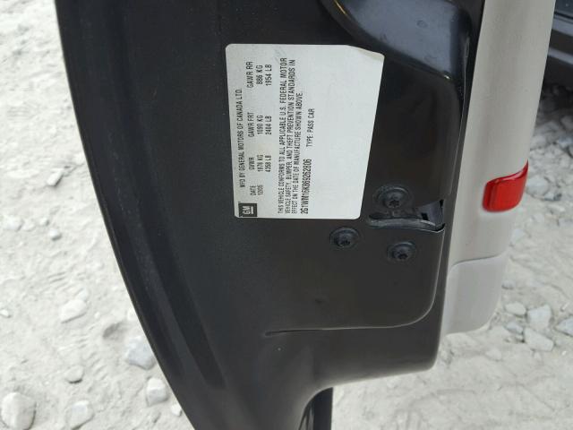 2G1WM16K869262806 - 2006 CHEVROLET MONTE CARL შავი ფოტო 10