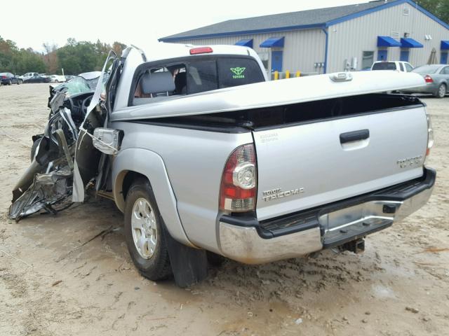 3TMJU4GN5AM108503 - 2010 TOYOTA TACOMA DOU SILVER photo 3