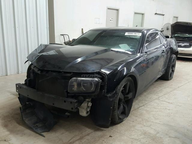 2G1FB1E34D9164613 - 2013 CHEVROLET CAMARO LT BLACK photo 2