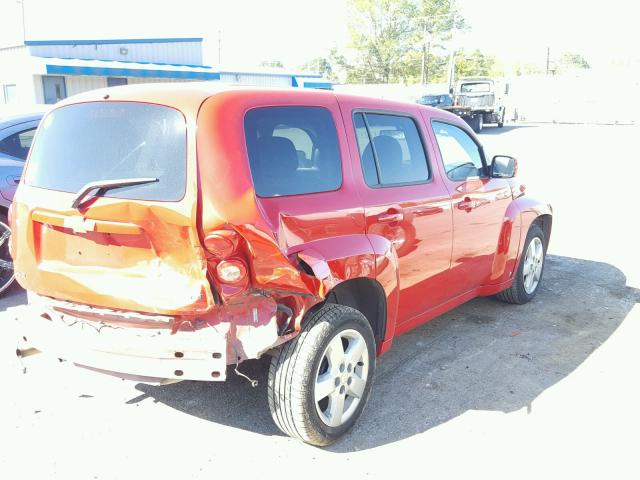 3GNCA23B39S515509 - 2009 CHEVROLET HHR LT RED photo 4