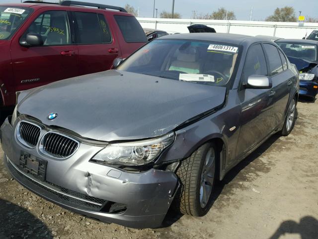 WBANW13568CZ80911 - 2008 BMW 535 I GRAY photo 2