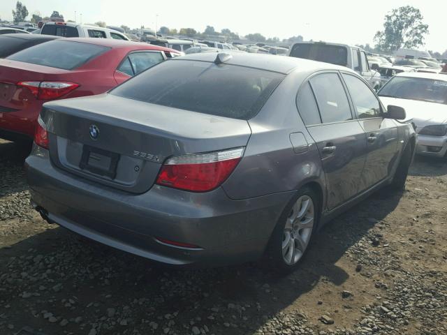 WBANW13568CZ80911 - 2008 BMW 535 I GRAY photo 4