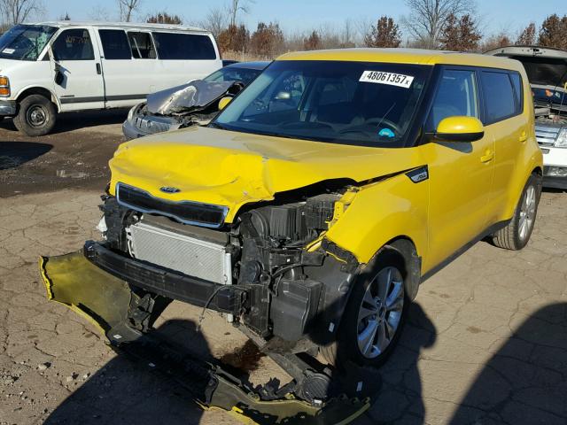 KNDJP3A52F7188905 - 2015 KIA SOUL + YELLOW photo 2