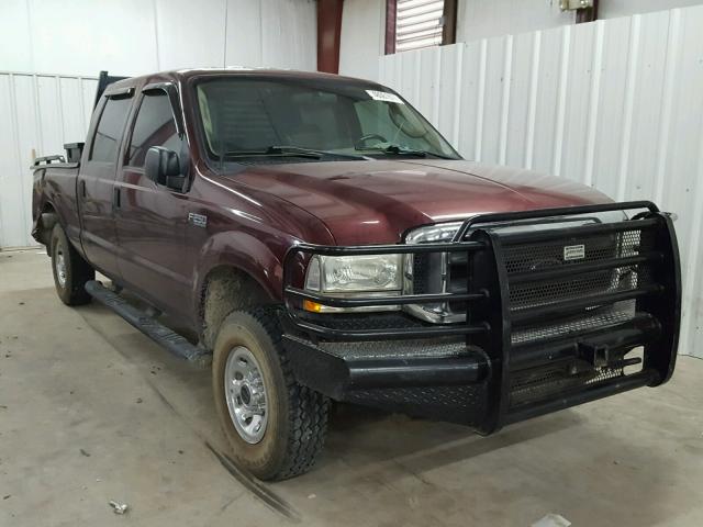 1FTNW21L14EC81159 - 2004 FORD F250 SUPER MAROON photo 1