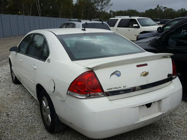 2G1WT58NX81282848 - 2008 CHEVROLET IMPALA LT WHITE photo 3