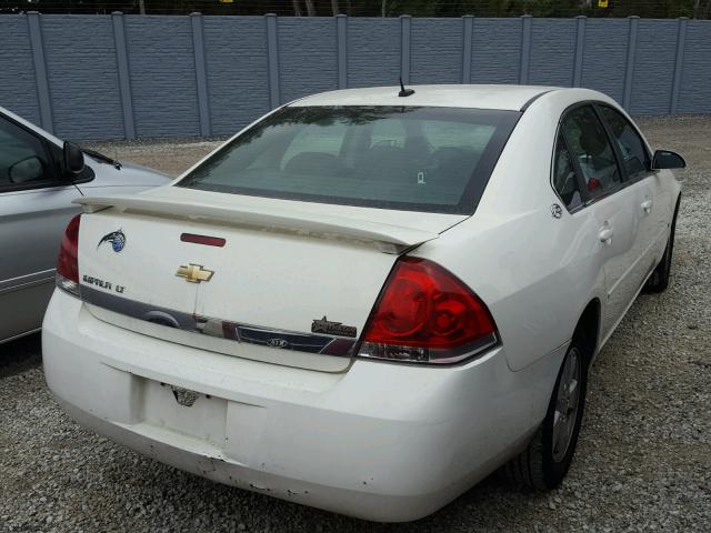 2G1WT58NX81282848 - 2008 CHEVROLET IMPALA LT WHITE photo 4