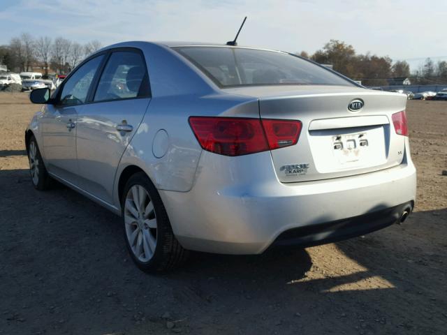 KNAFW4A38A5282835 - 2010 KIA FORTE SX SILVER photo 3