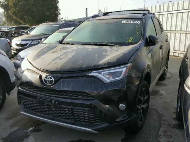 2T3NFREVXGW248842 - 2016 TOYOTA RAV4 SE BLACK photo 2