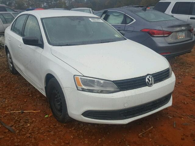 3VW2K7AJ4EM428531 - 2014 VOLKSWAGEN JETTA BASE WHITE photo 1