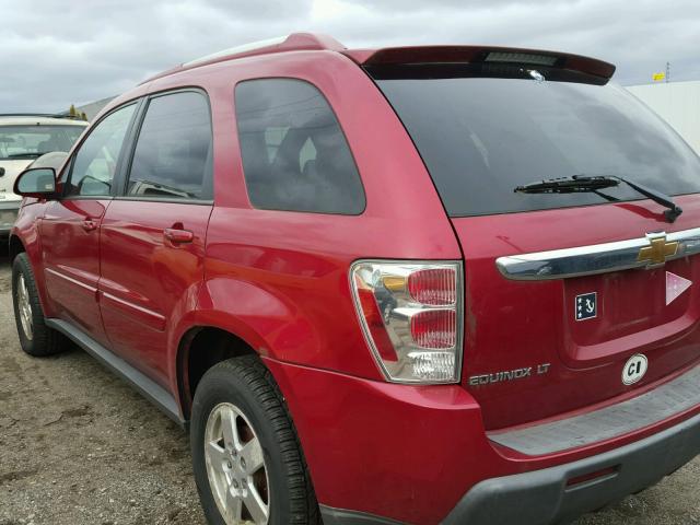 2CNDL73F366068628 - 2006 CHEVROLET EQUINOX LT RED photo 3