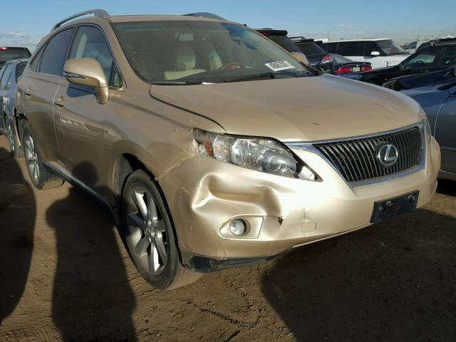 2T2BK1BA1AC018198 - 2010 LEXUS RX 350 GOLD photo 1