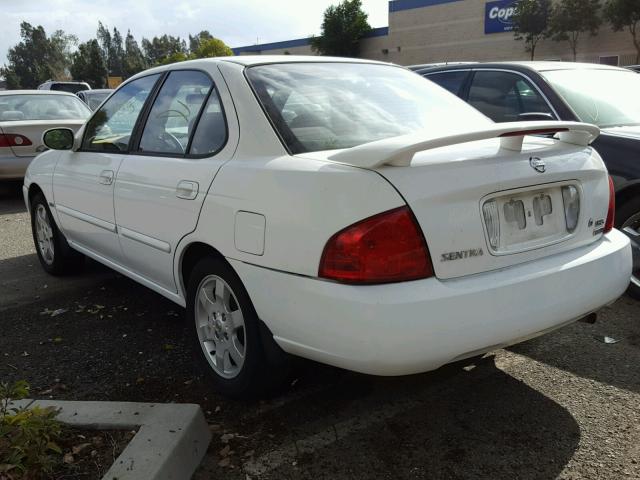 3N1CB51D26L604749 - 2006 NISSAN SENTRA 1.8 WHITE photo 3