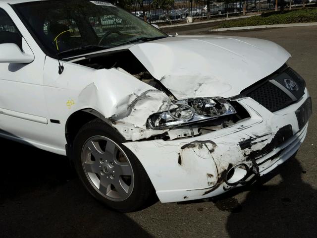 3N1CB51D26L604749 - 2006 NISSAN SENTRA 1.8 WHITE photo 9