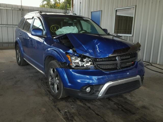 3C4PDCGB6FT659577 - 2015 DODGE JOURNEY CR BLUE photo 1