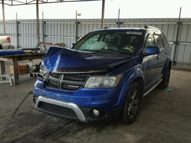 3C4PDCGB6FT659577 - 2015 DODGE JOURNEY CR BLUE photo 2