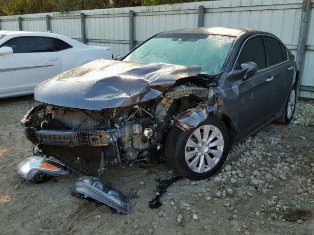 1HGCR2F81DA082916 - 2013 HONDA ACCORD EXL GRAY photo 2