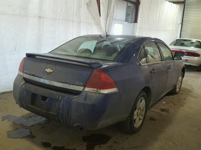 2G1WU581569412348 - 2006 CHEVROLET IMPALA LTZ BLUE photo 4