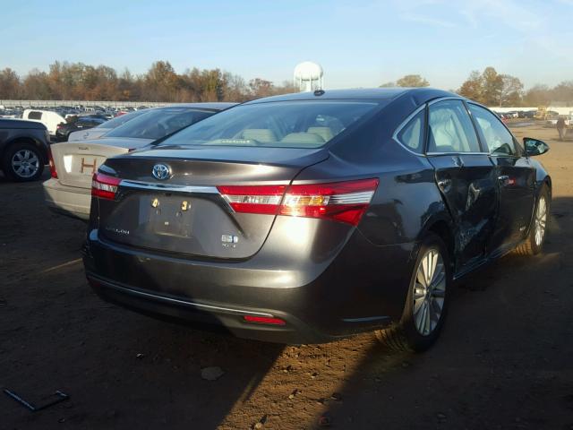 4T1BD1EB2DU006485 - 2013 TOYOTA AVALON HYB GRAY photo 4