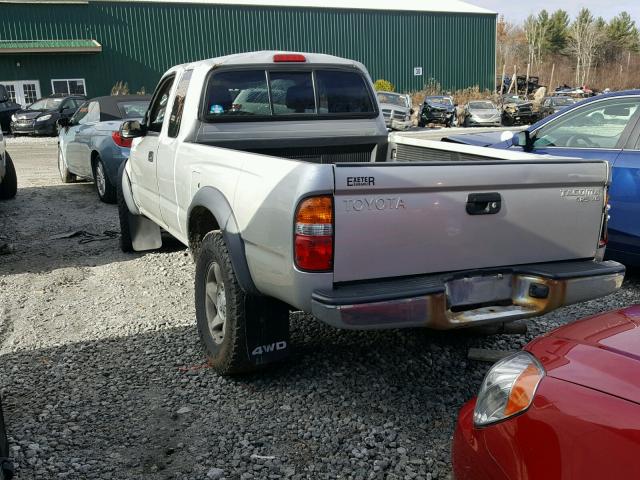 5TEWN72N83Z238860 - 2003 TOYOTA TACOMA XTR SILVER photo 3