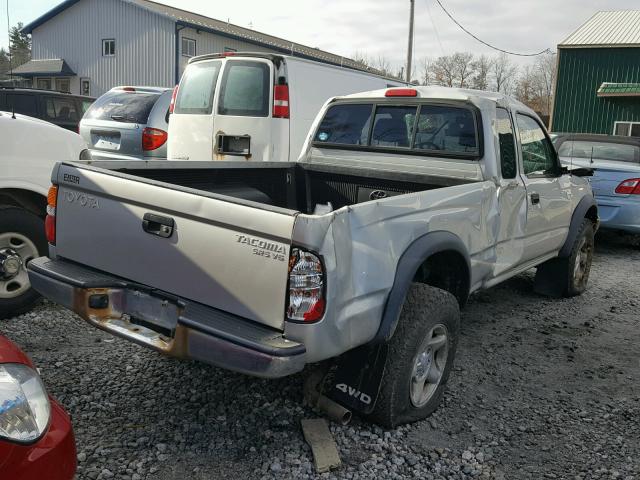 5TEWN72N83Z238860 - 2003 TOYOTA TACOMA XTR SILVER photo 4