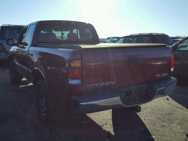 5TBBT4410YS056645 - 2000 TOYOTA TUNDRA ACC MAROON photo 3