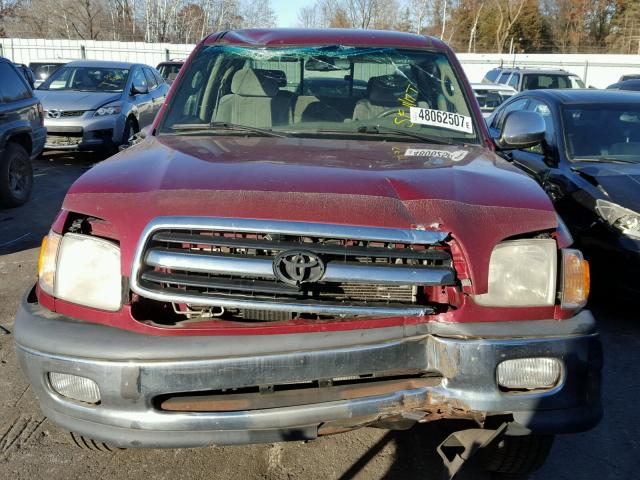 5TBBT4410YS056645 - 2000 TOYOTA TUNDRA ACC MAROON photo 9