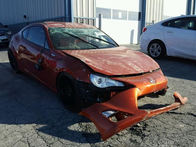 JF1ZNAA18D1725101 - 2013 TOYOTA SCION FR-S ნარინჯისფერი ფოტო 1