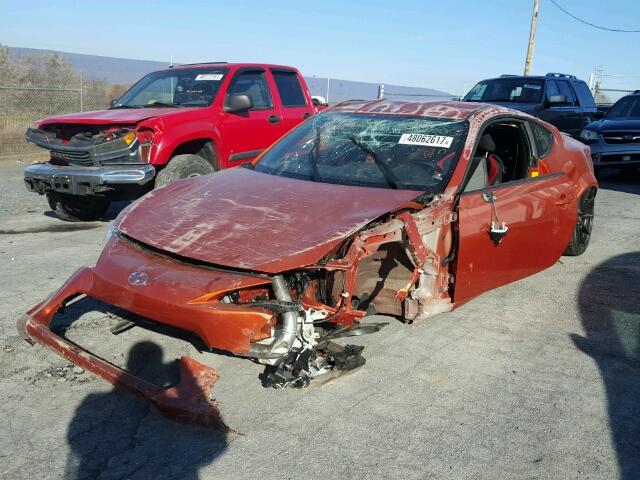 JF1ZNAA18D1725101 - 2013 TOYOTA SCION FR-S ნარინჯისფერი ფოტო 2