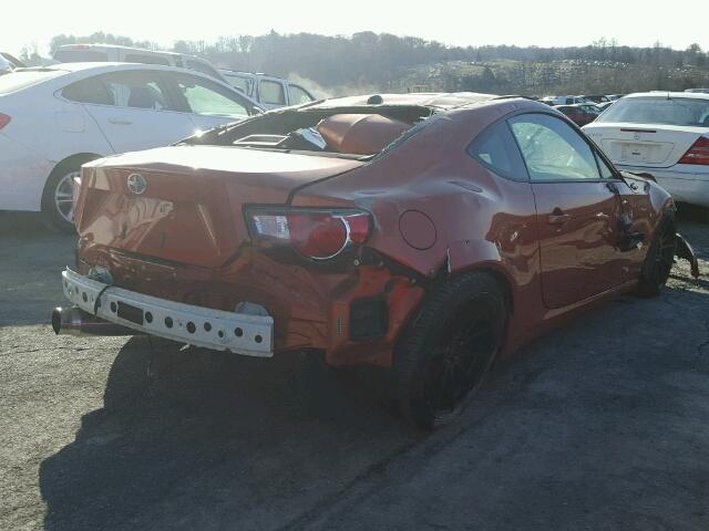 JF1ZNAA18D1725101 - 2013 TOYOTA SCION FR-S ნარინჯისფერი ფოტო 4