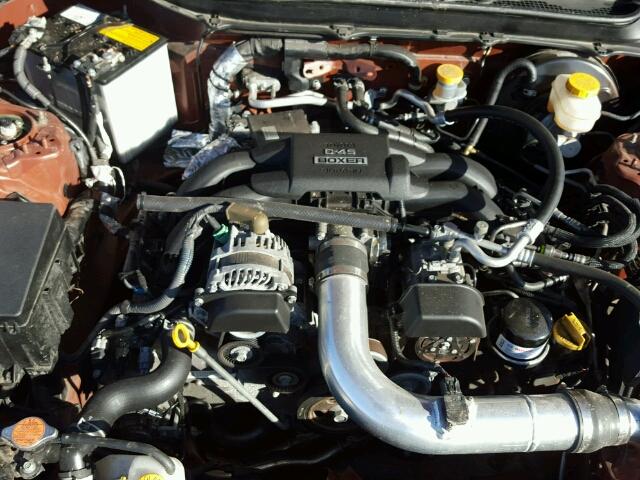 JF1ZNAA18D1725101 - 2013 TOYOTA SCION FR-S ნარინჯისფერი ფოტო 7