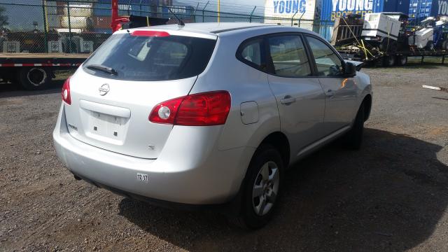 JN8AS58T58W012331 - 2008 NISSAN ROGUE S SILVER photo 4