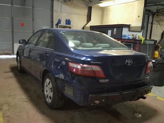 4T1BE46K97U024161 - 2007 TOYOTA CAMRY NEW BLUE photo 3