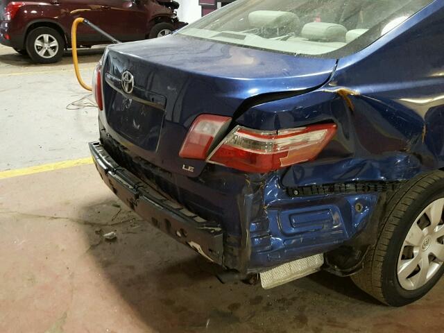 4T1BE46K97U024161 - 2007 TOYOTA CAMRY NEW BLUE photo 9