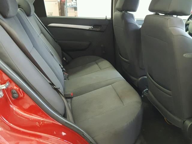 KL1TD5DE3AB123731 - 2010 CHEVROLET AVEO LS BURGUNDY photo 6