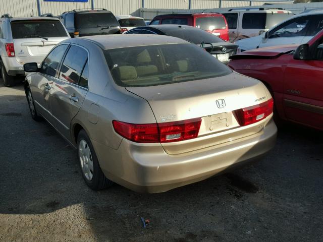 1HGCM56405A109022 - 2005 HONDA ACCORD LX GOLD photo 3