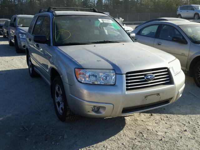 JF1SG63686H758613 - 2006 SUBARU FORESTER 2 SILVER photo 1
