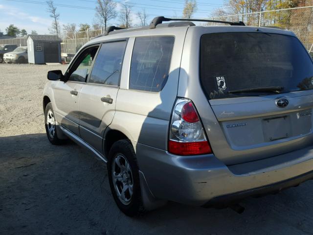 JF1SG63686H758613 - 2006 SUBARU FORESTER 2 SILVER photo 3