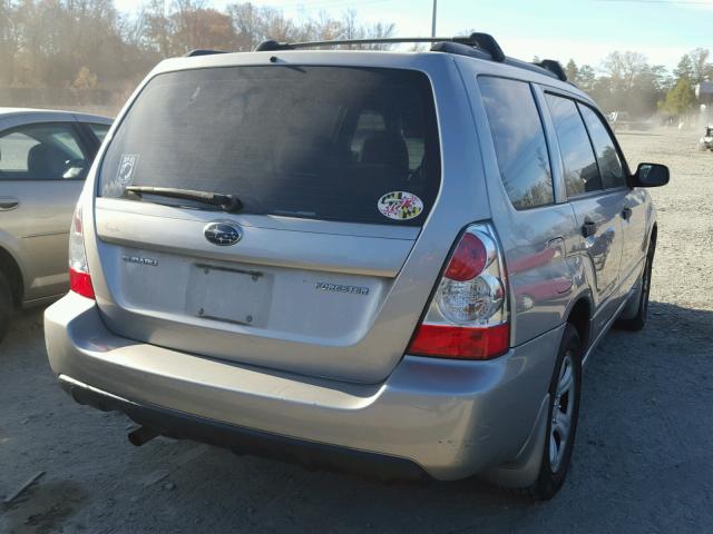 JF1SG63686H758613 - 2006 SUBARU FORESTER 2 SILVER photo 4