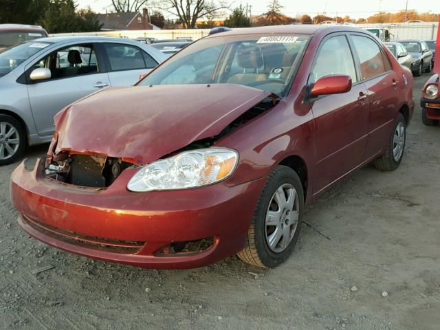 2T1BR30E65C460868 - 2005 TOYOTA COROLLA CE RED photo 2