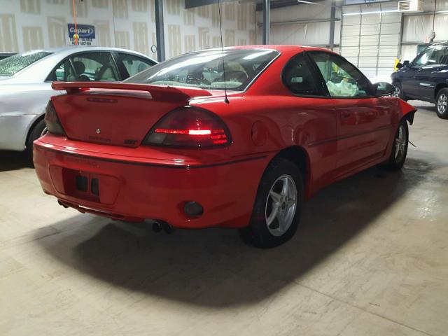 1G2NW12EX4C107262 - 2004 PONTIAC GRAND AM G RED photo 4