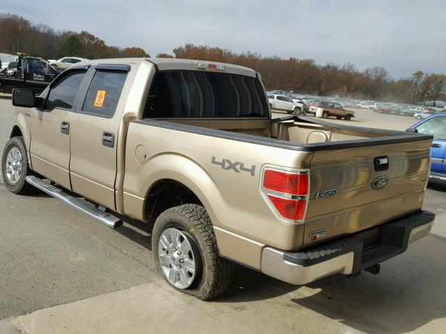 1FTFW1ET3BFB98087 - 2011 FORD F150 SUPER GOLD photo 3