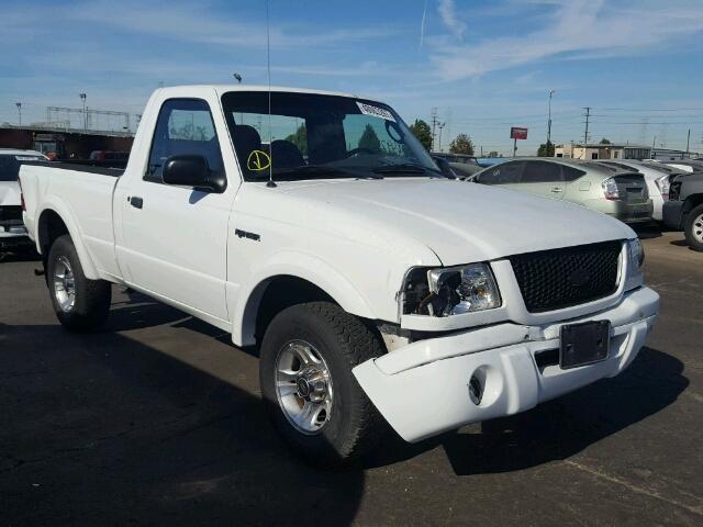 1FTYR10U73PB56632 - 2003 FORD RANGER WHITE photo 1