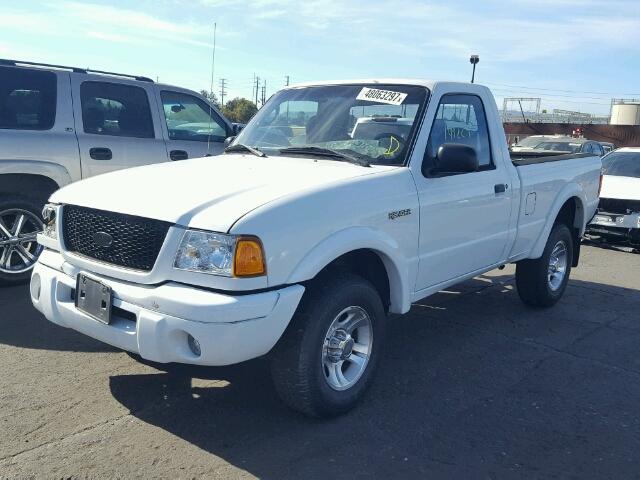 1FTYR10U73PB56632 - 2003 FORD RANGER WHITE photo 2