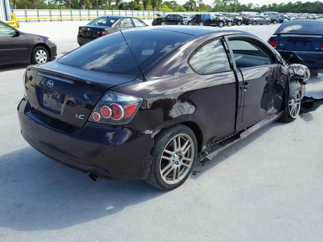 JTKDE167880222710 - 2008 TOYOTA SCION TC 勃艮第红 照片 4