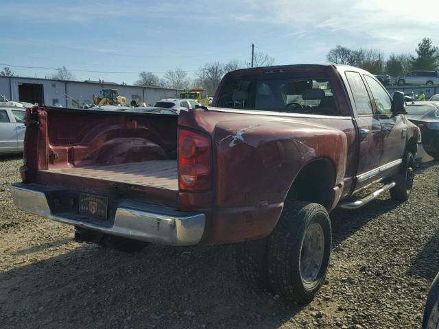 3D7MX48A88G246034 - 2008 DODGE RAM 3500 S RED photo 4