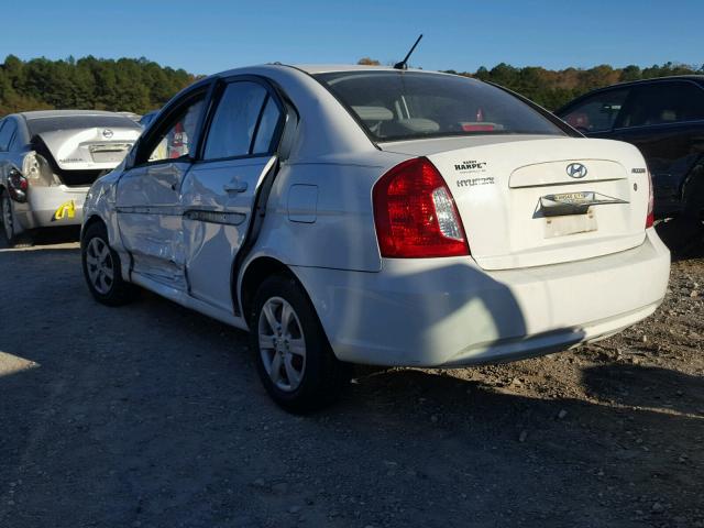 KMHCN46C59U367033 - 2009 HYUNDAI ACCENT GLS WHITE photo 3