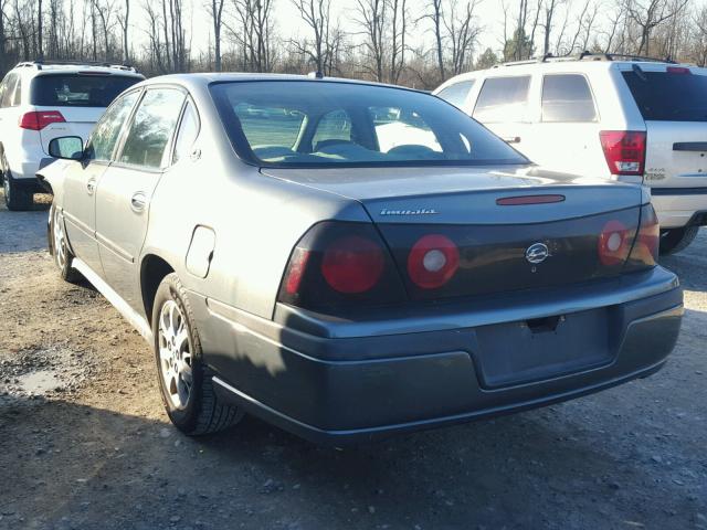 2G1WF52EX59329860 - 2005 CHEVROLET IMPALA GRAY photo 3